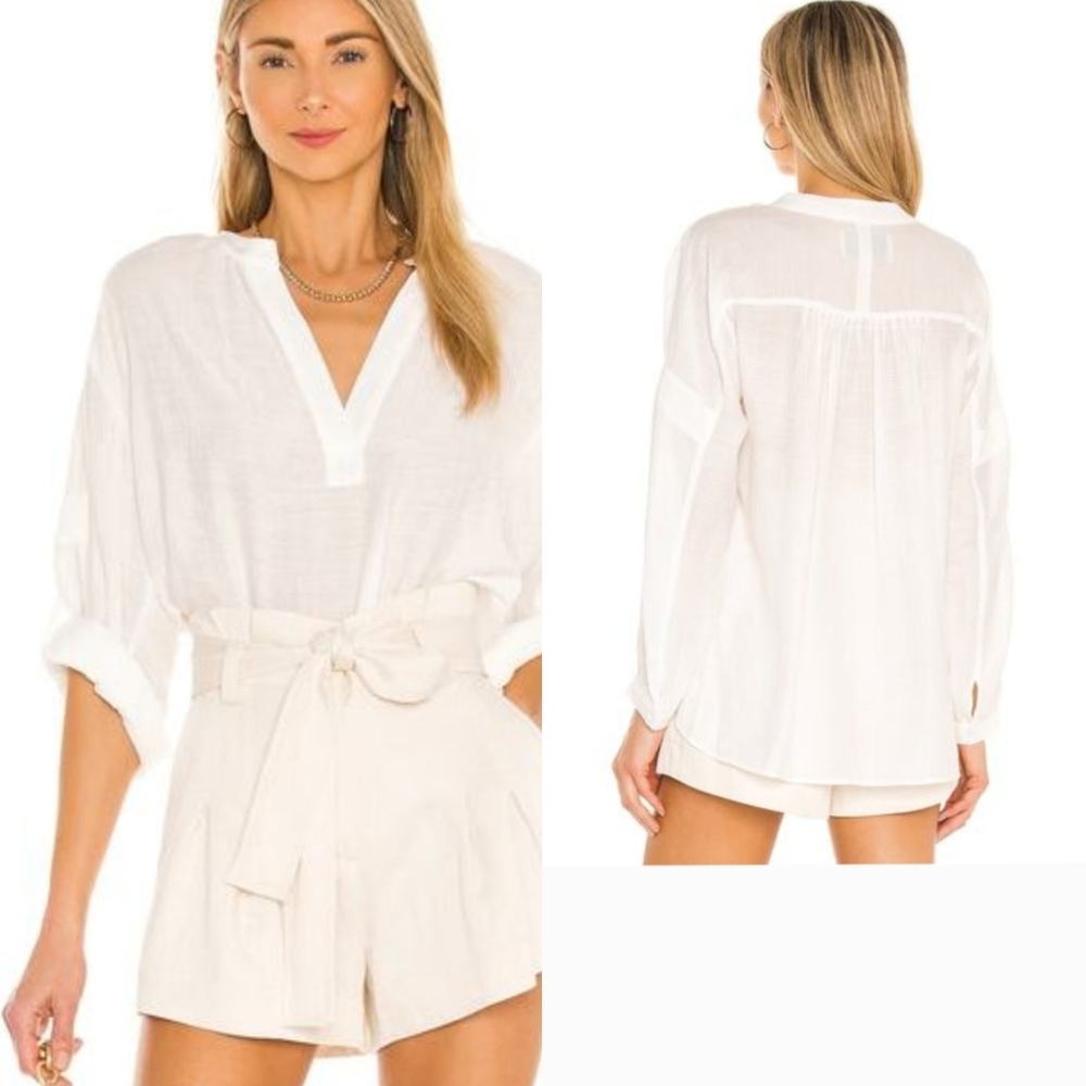 Brochu Walker Jaxon Shirred Blouse